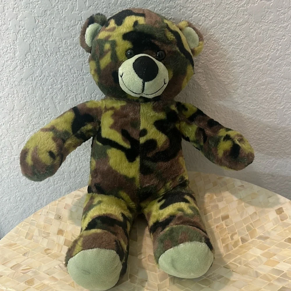 Camo teddy bear